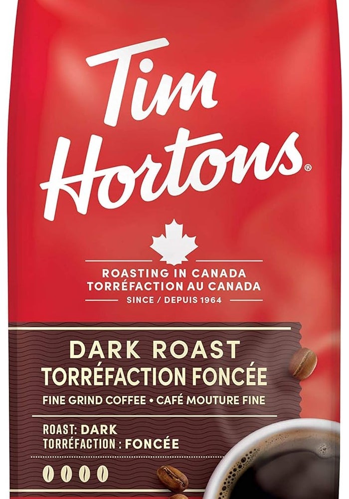Tim Hortons قهوة مطحونة داكنة من تيم هورتونز 100% أرابيكا، 300 جرام - Image 1